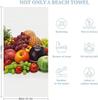 Microfiber Variety Fresh Vegetables Fruits Beach Towel Extra Large Sandproof Thin Bath Towels Absorbent Fast Drying Travel Towel