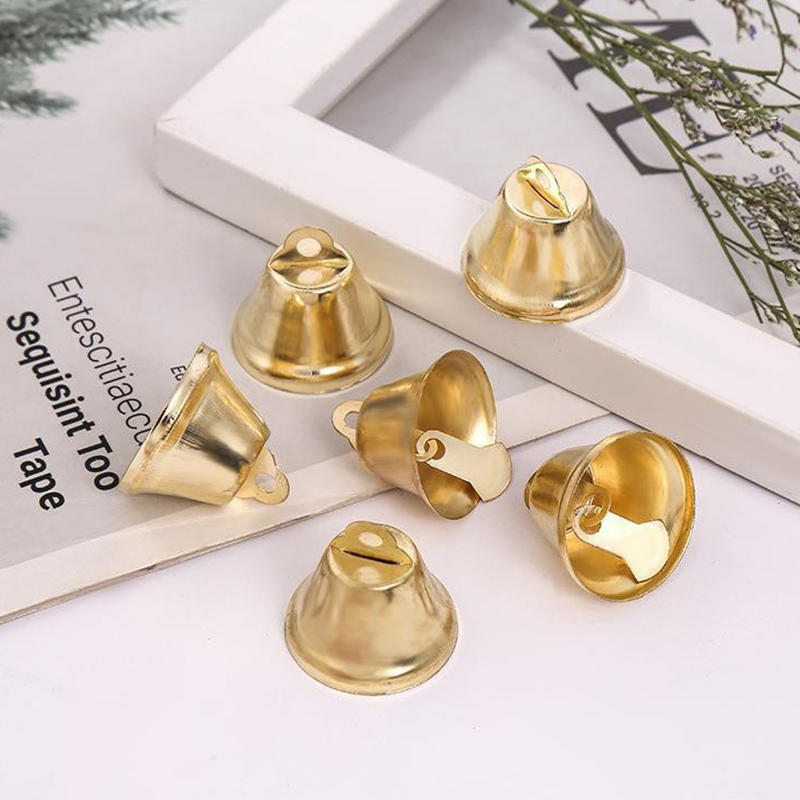 10pcs Mini Trumpet Jingle Bells Ornaments Small Size for DIY Handmade Crafts Pet Hanging Decor Suitable for Party Wedding Christmas Occasions