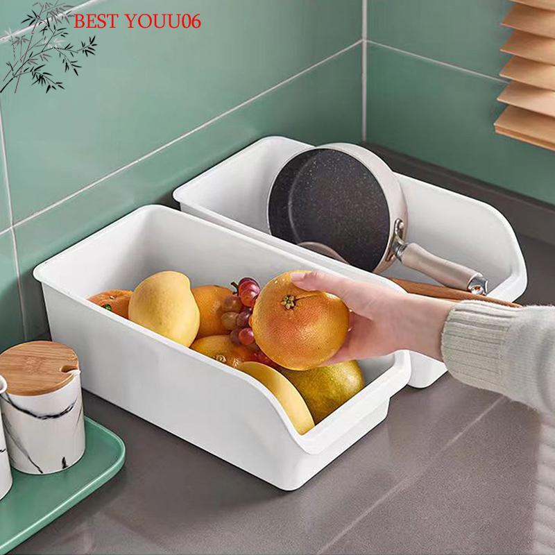 Hot Multifunctional Kitchen Sundries Storage Box Spices Holder Refrigerator Fruit Storage Box Cabinet Drawer Storage Container
