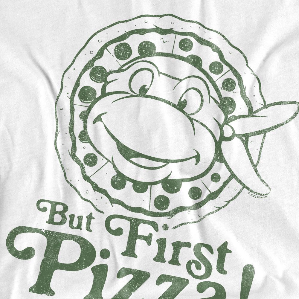 Teenage Mutant Ninja Turtles Mens But First Pizza T-Shirt