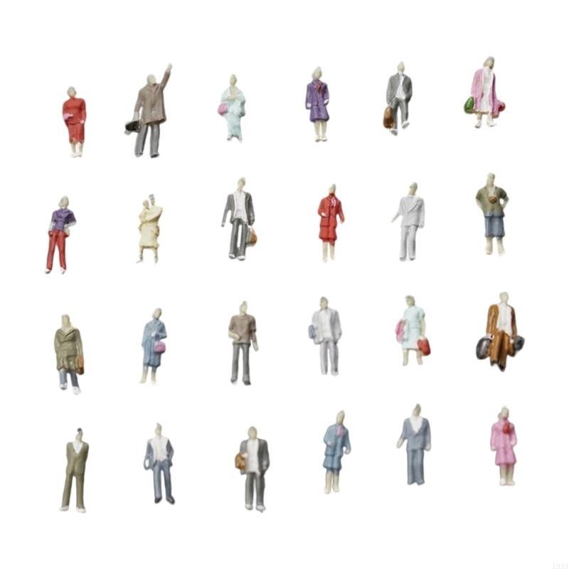 Set of 25 Miniature City Figures In Assorted Poses Ideal For Architecture Models And School Projects Model Building Kits