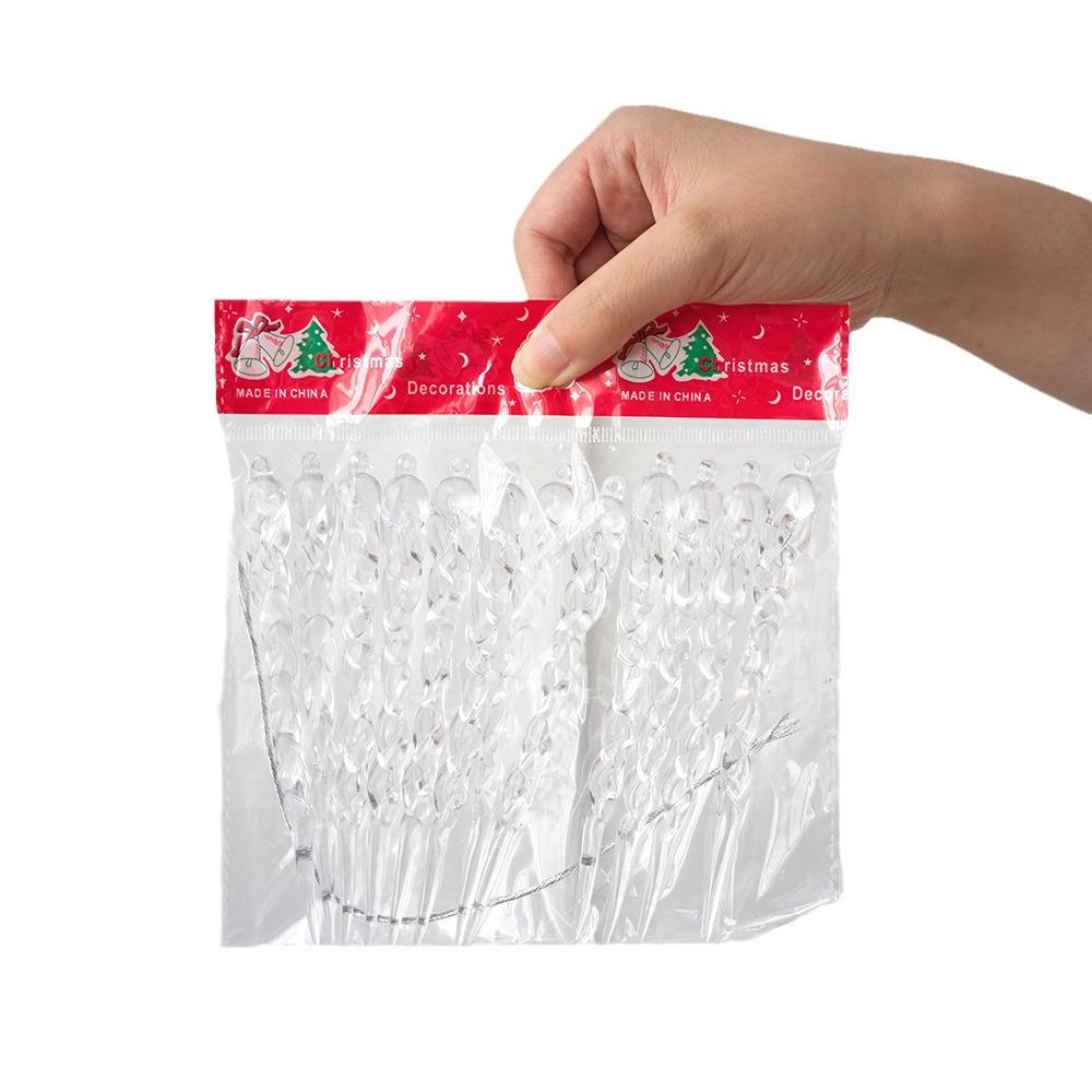 Transparent Icicle Christmas Tree Ornament Pendant Decoration
