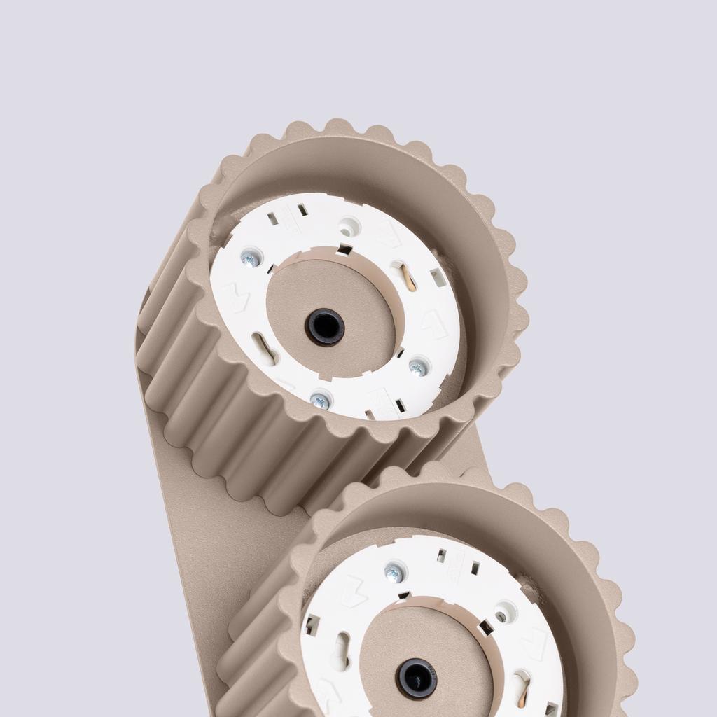 Deckenleuchte Aura 2 Gx53 Taupe Alu Sollux Sl.1818
