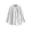 Luxi, Korean Design Sense Tie Solid Color Shirt Women's New Temperament Loose Casual Shirt