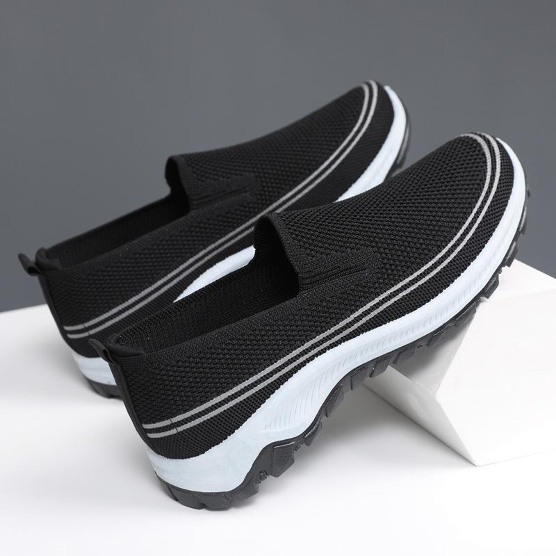 

Однопедальные ленивые туфли для мужчин и женщин, летающие сетчатые дышащие повседневные туфли, нескользящие походные туфли для ходьбы 44 male