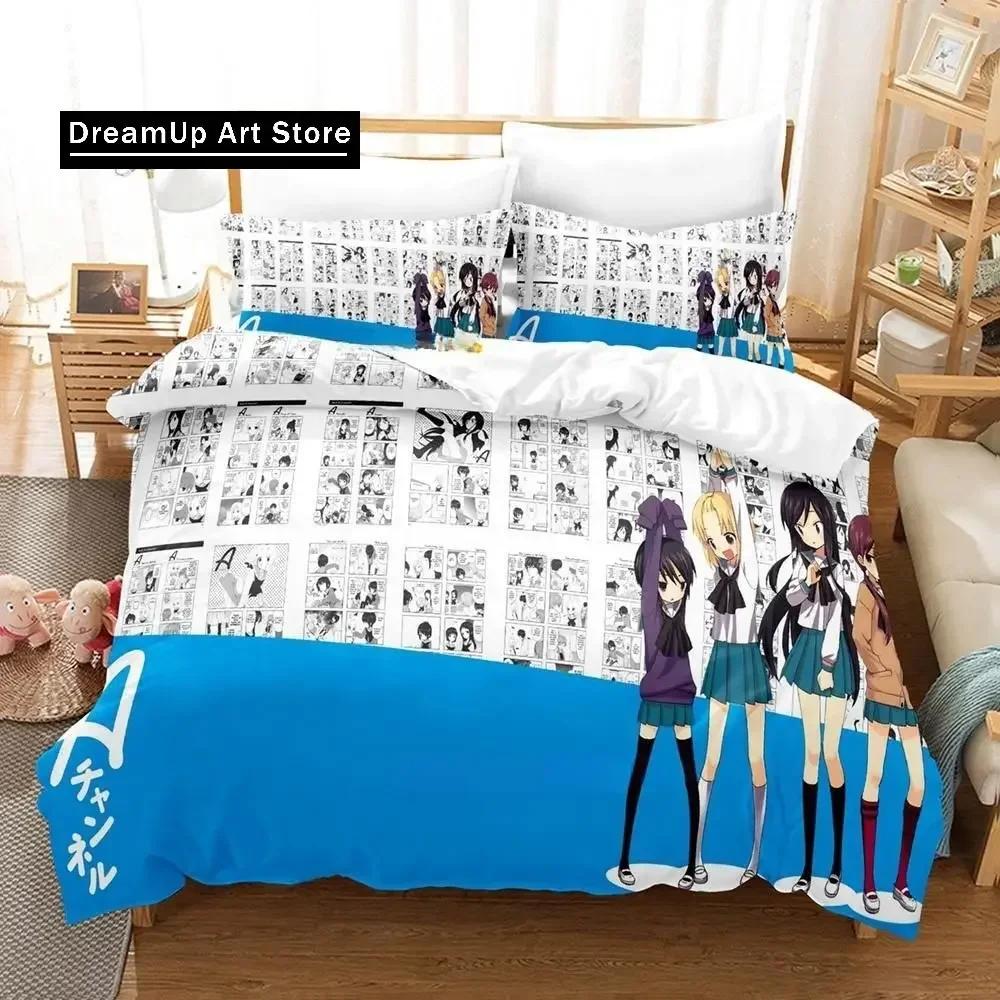 A Channel Bedding Set Single Twin Full Queen King Size Bed Set Adult Kid Bedroom Duvet cover Sets 3d Print Anime Bed Sheet Set