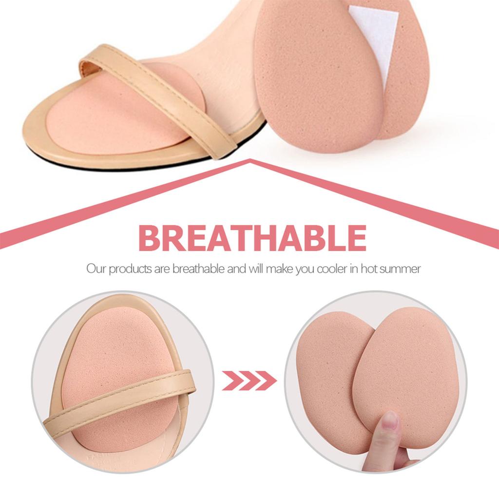 5Pairs Forefoot Pads Breathable Gel Metatarsal Cushion Protector for High Heels Sandals Pain Relief Ball Flat Sticker Foot