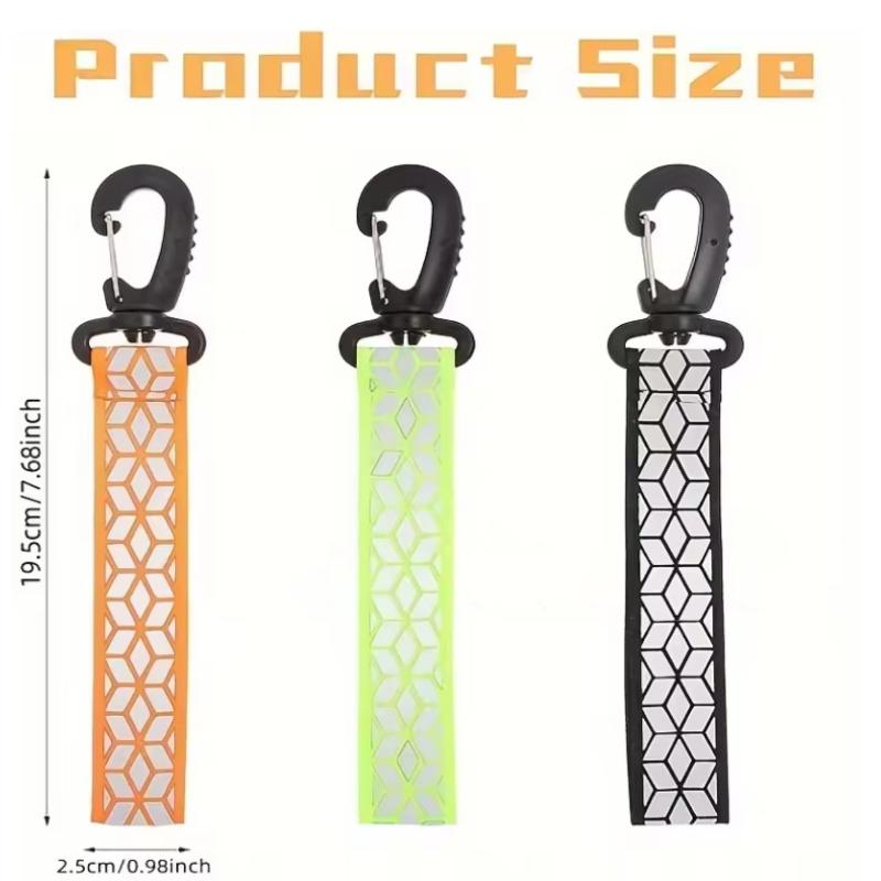 1/2/3 st Reflekterande Remmar Hänge Nyckelring För Utomhus Camping Löpning Cykling Ryggsäck Säkerhet Lättviktiga Ljusa Nyckelringar