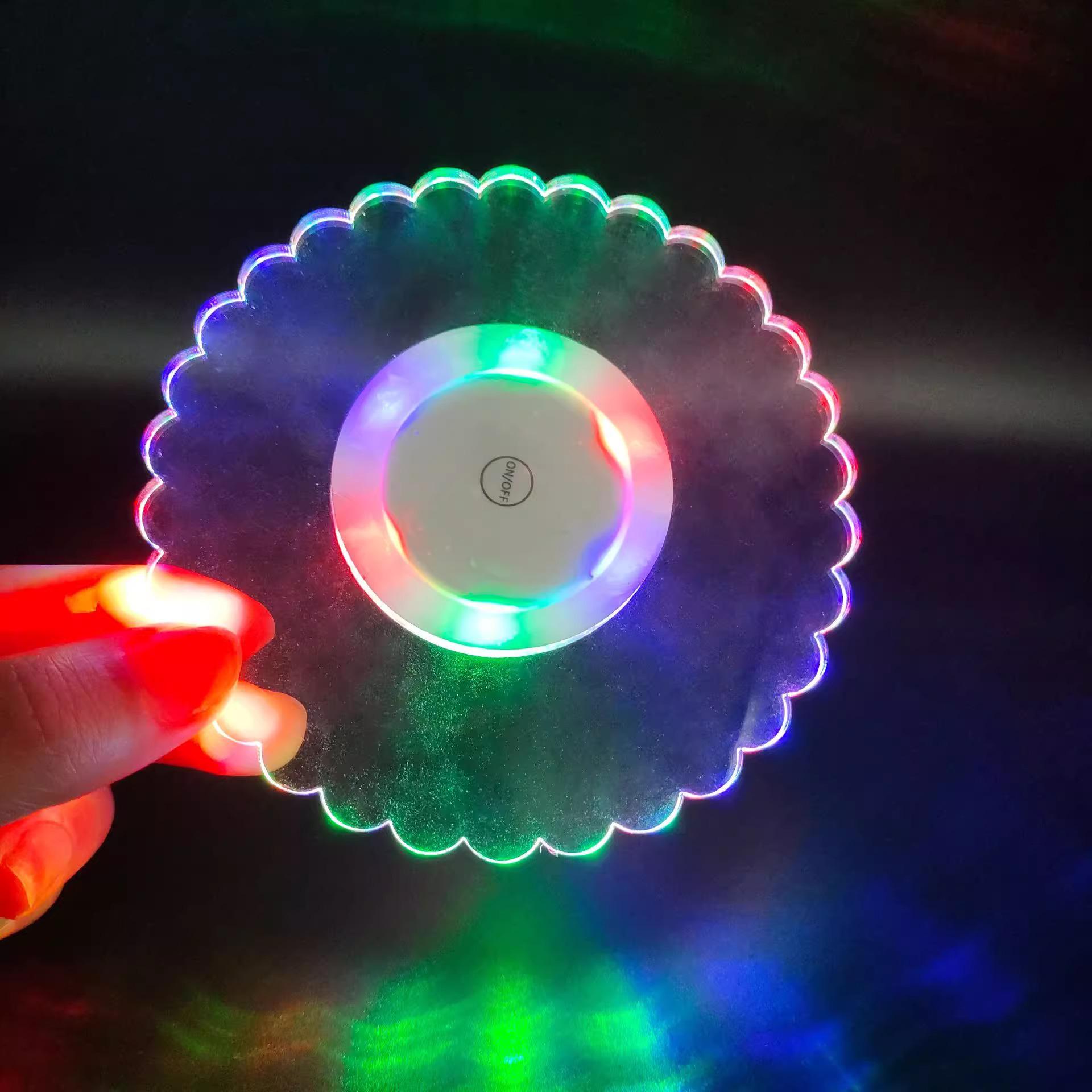 

LED Light-Up Coaster: Bartending Base for Illuminating Cocktails