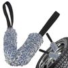 Car Wheel Wash Towel Brush Double-sided Long Belt Cleaning Towel Microfiber Coral Plush Wheel Pull Belt Brush Hub Detail Towel