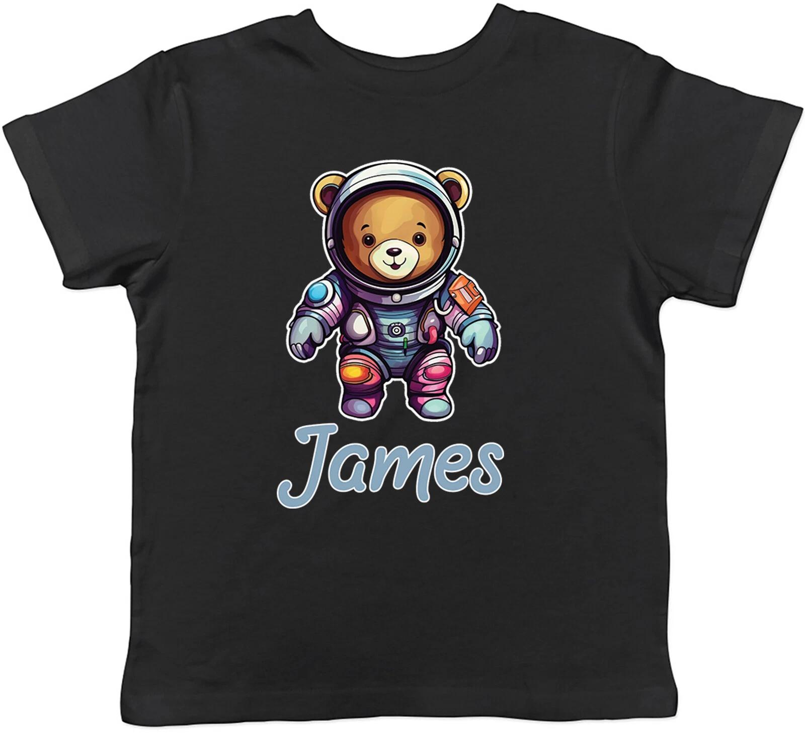Personalised Teddy Bear Astronaut Kids T-Shirt Space Universe Cosmos Astrology 130