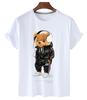 New Arrival Teddy Bear Harajuku Tshirt for Unisex Summer Short SleeveTshirt Unisex Summer Clothes Comfortable Daily Unisex T Shirt
