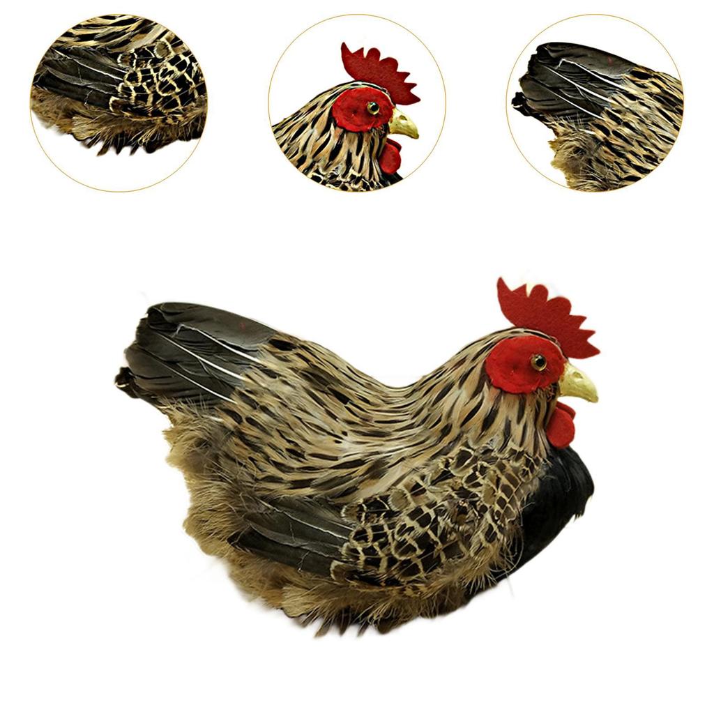 Hühnchen-Simulationsmodell Fotografie-Requisiten Gartendekoration Simulations-Hennenmodell Ornament für Küche Hof Geschäft Haus Terrasse