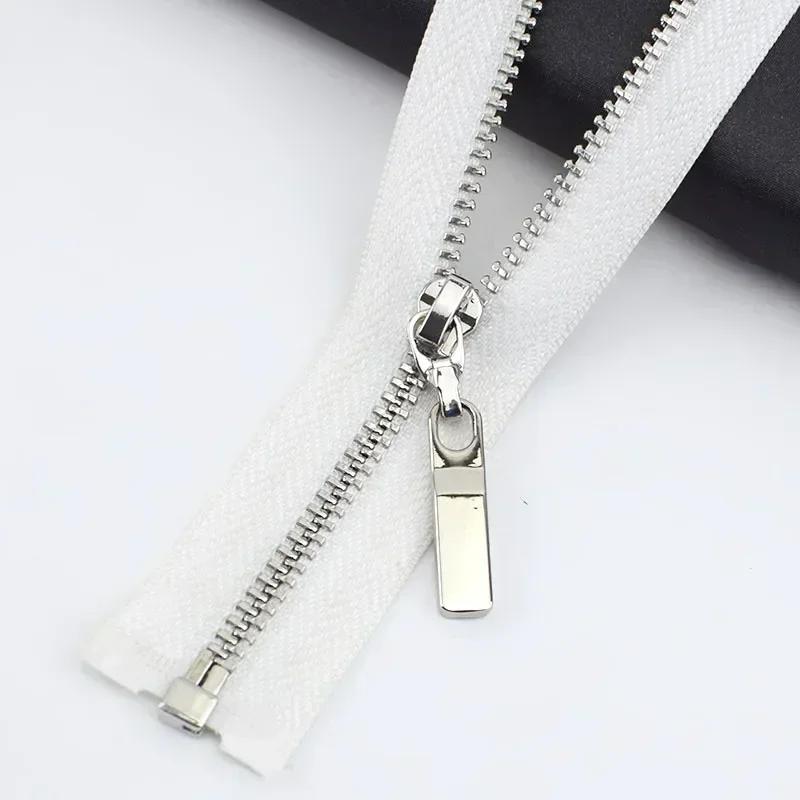 2/5Pcs 3# 40-70cm Open-end Metal Zippers for Sewing Jacket Coat Zipper Tapes Clothes Tent Zip Repair Kit DIY Garment Accessories