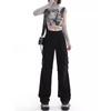 Women's Quick-Dry High-Waist Wide-Leg Work Pants, Windproof and Casual for Autumn/Winter 2024