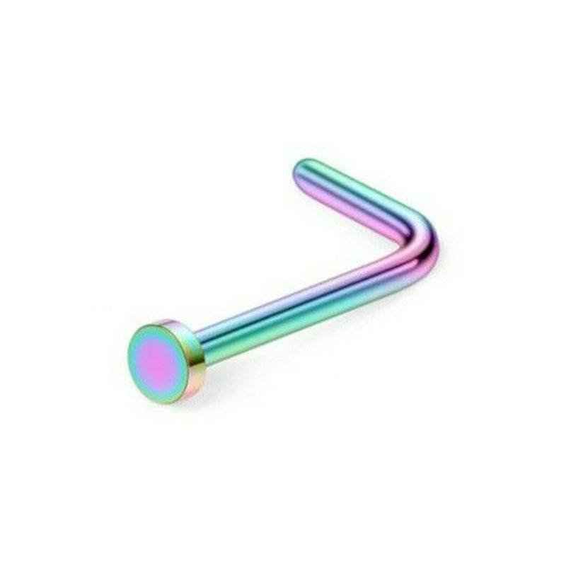 Haak piercing punk Phul L-vorm bot Pin neus Stud neus Stud