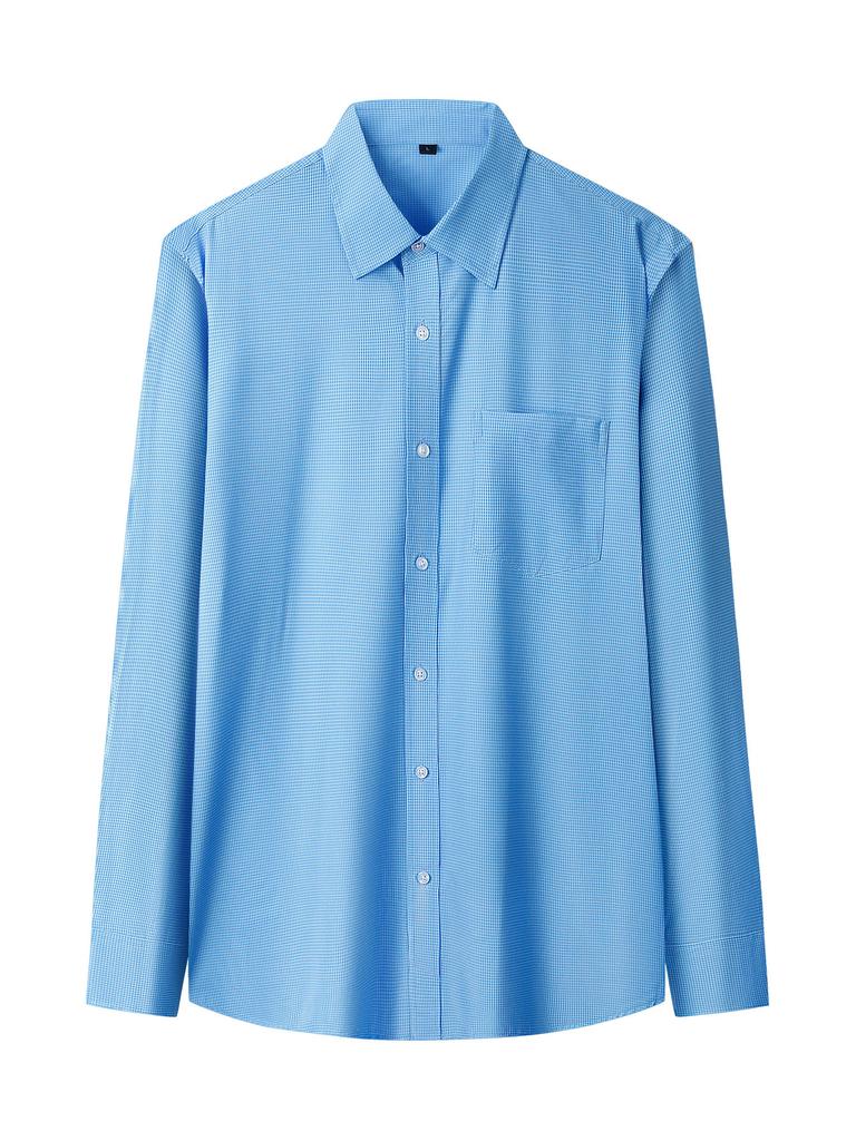 Lässiges Karomusterhemd Herren Langarm Slim-Fit Hemd Herren Langarm Dünnes Hemd Herren Sommer