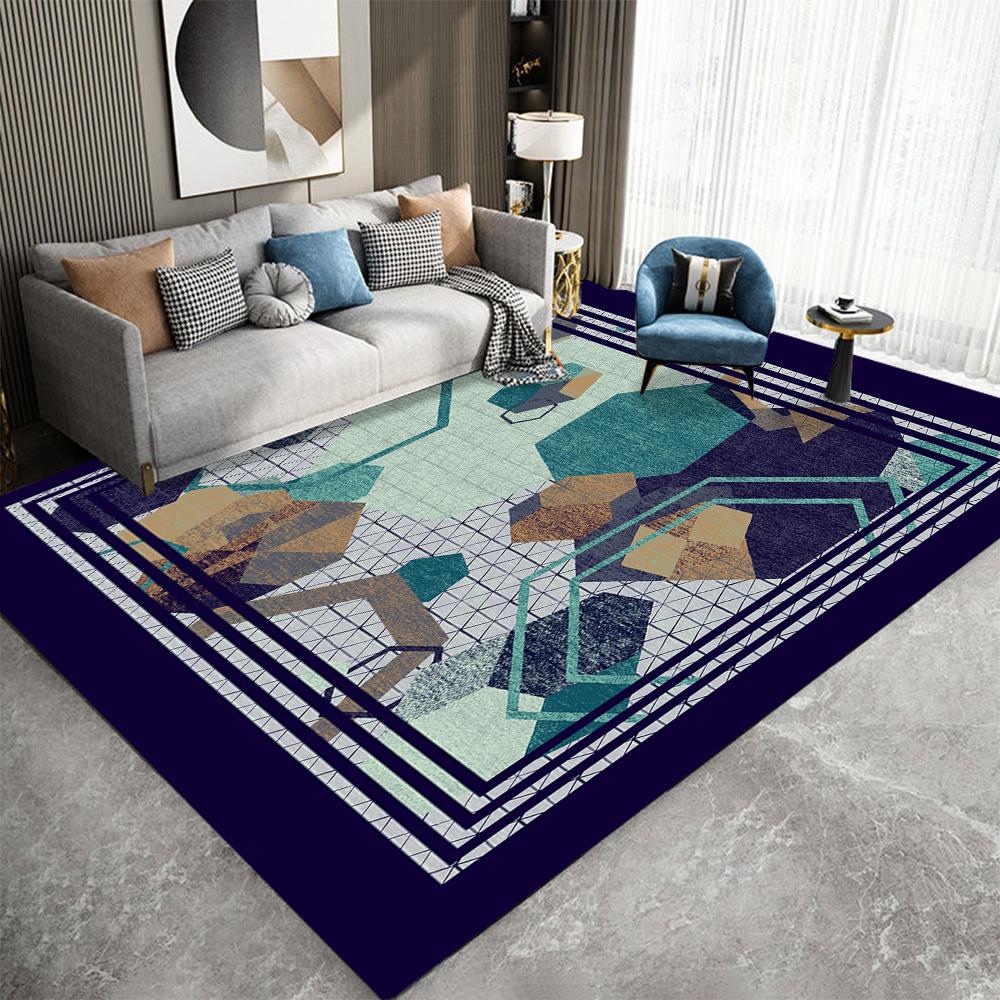 

Nordic Geometric Carpet Non Slip Large Area Rug for Living Room Sofa Coffee Table Modern Luxury Bedroom Decor Floor Mat 40X60cm-16x24in