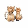 Vintage Lady Oil Dripping Black Cat Brooch Alloy Diamond Inlaid Cartoon Small Brooch  Accessory  Pin