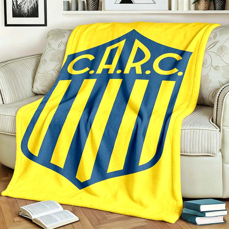 Club Atletico Rosario Central Theme Personalized Outdoor Flannel Blankets Soft And Suitable For All Seasons Perfect For Sofas Beds And Camping