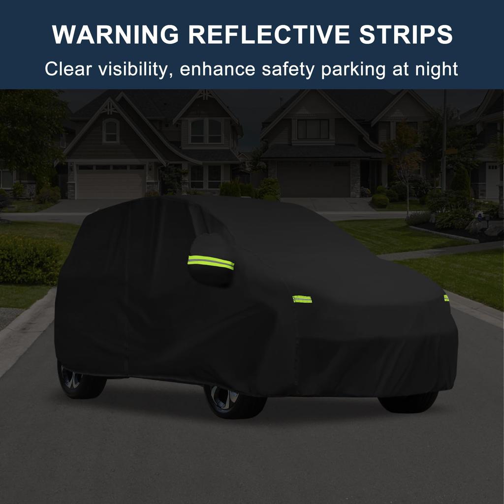 X AUTOHAUX Suzuki 355x148x143cm Light Car Body Aluminum Spunlace with Windproof Rainy Season Strong Yellow Hail Side Nighttime Safety Easy To Put On