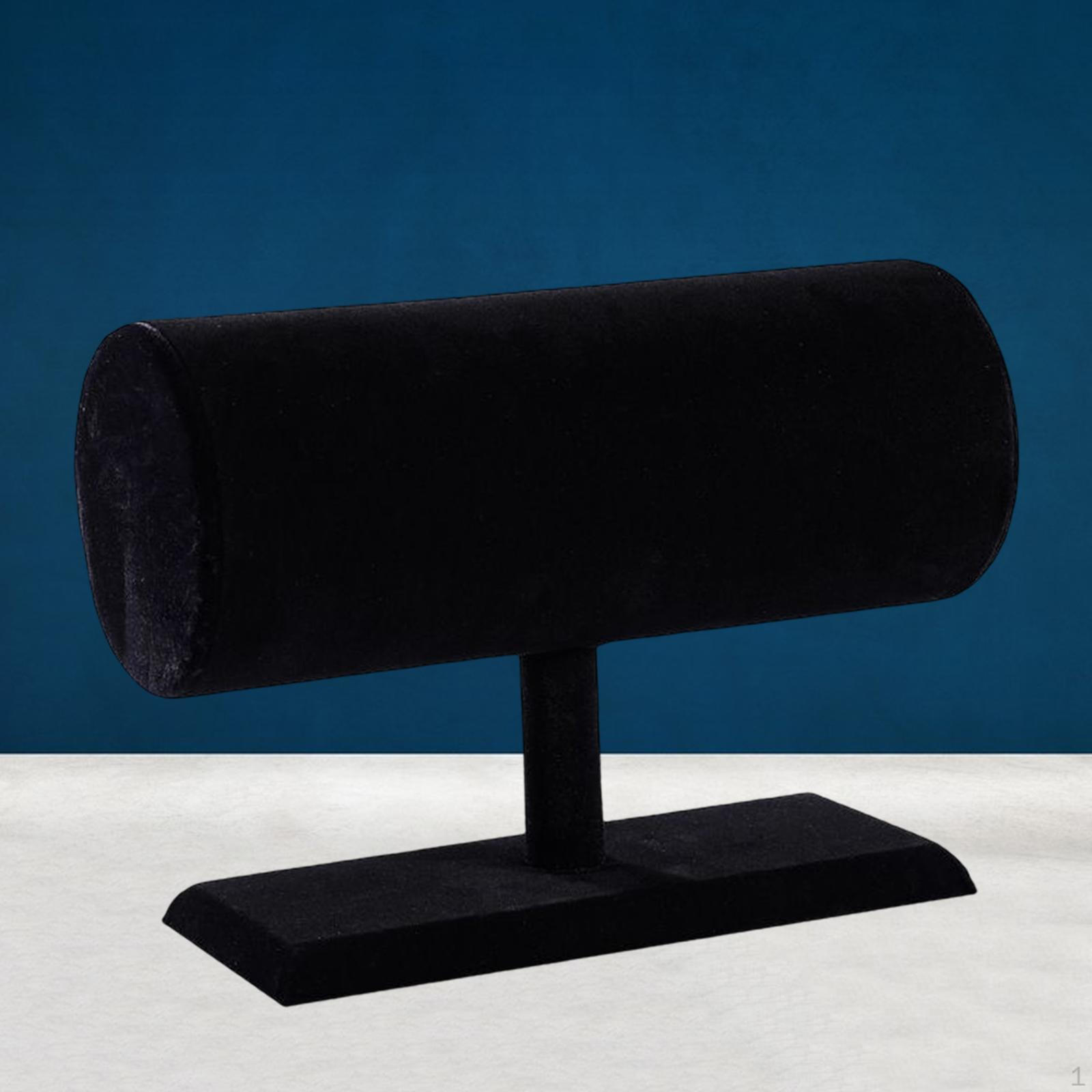 

Держатель повязки на голову, мягкий флокированный реквизит для фотографий, прочный органайзер для обруча для волос из ПВХ, подставка для повязки для волос чёрный