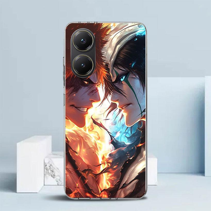 Kurosaki Ichigo Bleach Phone Case For Xiaomi Poco F7 Ultra X5 X6 X7 Pro M7 Redmi 15C 15 13C 13 12C 12 10C 10 10A 9 9C 9A 9T Cove