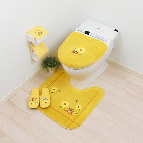 Senko Tonari No Totoro Flower Bus Stop Toilet Mat Approximately 5860cm Yellow Character Nekobus Ghibli 19752