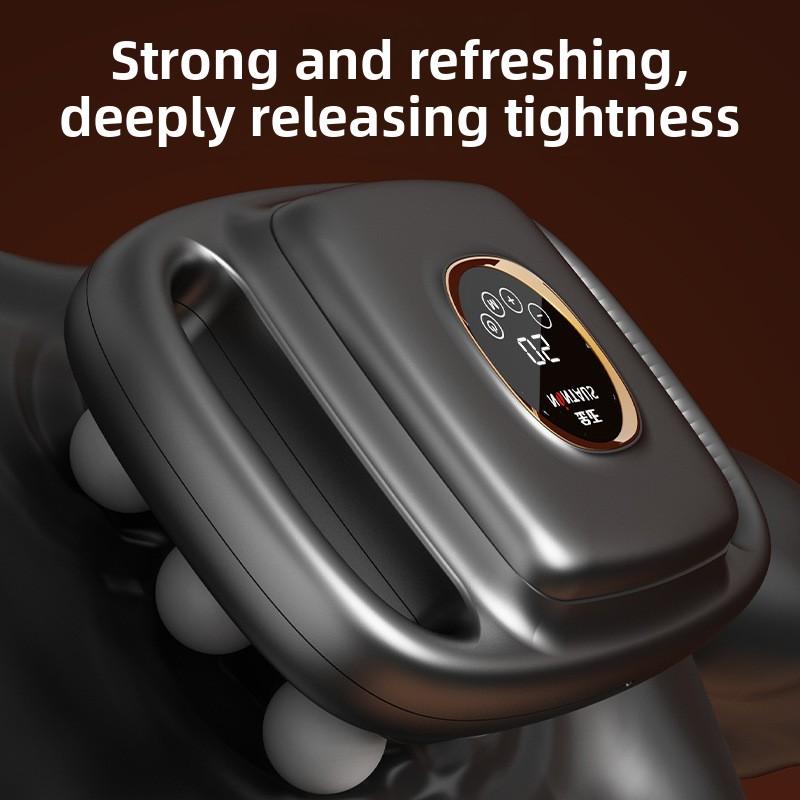 Six-head Fascia Gun, Muscle Massage Instrument, Electric High Strength, Whole Body Size and Calf Relaxation, Multi-head Massage Gun