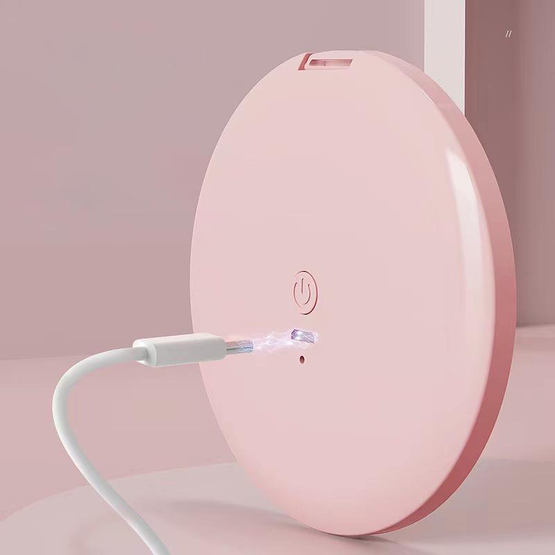 Compact 3x Magnification LED Makeup Mirror with Fill Light