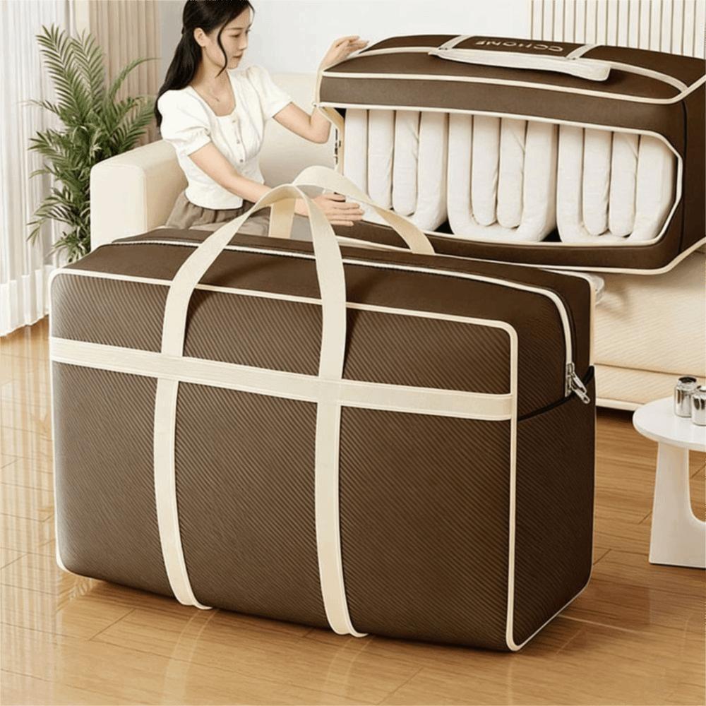 With Handle Quilt Storage Bag Large Capacity Moving Luggage Bag Premium Clothes Storage Bins  Home