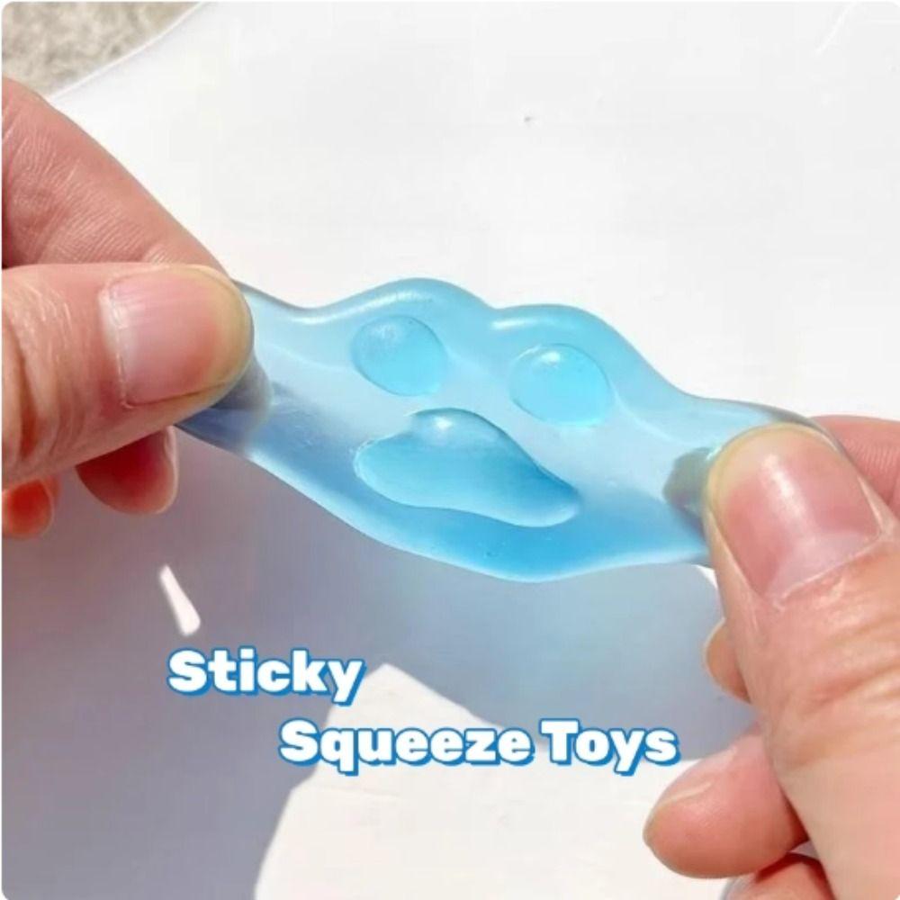 Transparent Transparent Cat Claw Toy Sparkling Mini Cute Sensory Toys Funny Squeeze Toy Kids Toys