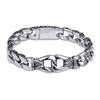 Retro Men's Stainless Steel Titanium Bracelet - European and American Fashion