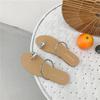 Fashion Women's Summer Toe Slippers, Fashionable and Simple, Slim with Rhinestones, Flat Bottomed, Clip on Sandals for Women