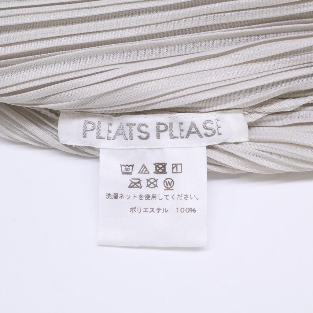 PLEATS PLEASE 22Stainless Steel PP21-JH167 MONTHLY COLORS JUNE Beige Sleeveless Dress Dress 2 grayUsed