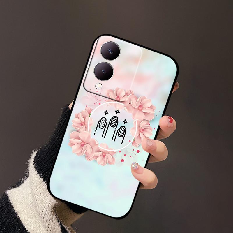Für Vivo Y17s Handyhülle Y33t Y12 4G Weiches Silikon TPU Hüllen Für Vivo Y36 Y36m Y36i Y28 G2 5G Cartoon Rückseitenabdeckung Schutzhülle
