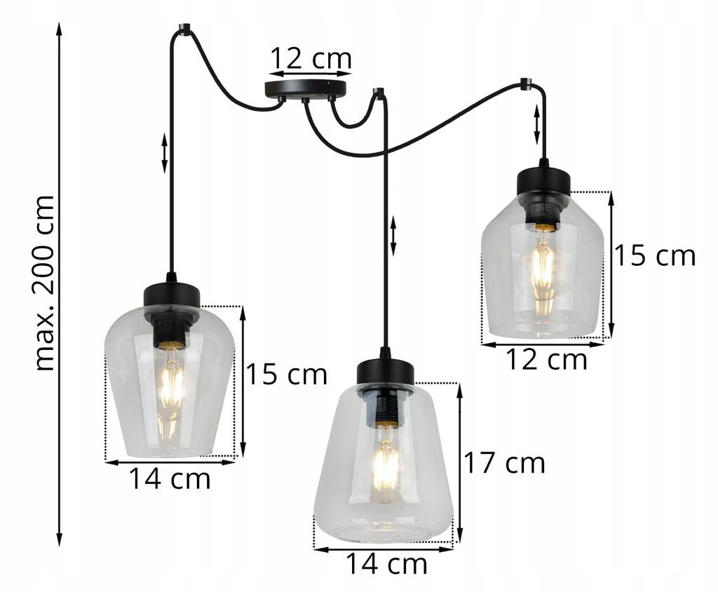 MODERN ELEGANT HANGING LAMP GLASS SHADE