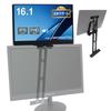 Broadwatch Mobile Monitor with Lightweight Monitor 1080P Dual Full Space 2 Types of for Laptops and Desktops Stand, Arm, IPS, Built-in Speakers, HD,