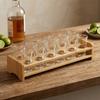 Rundloch Schnapsglas Halter 6/12 Löcher Weinglas Regal Bambus Schnapsglas Tablett Heimbrauerei