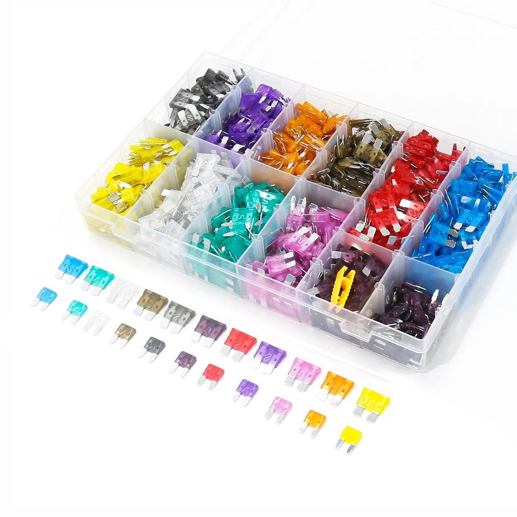 Tigwiss Car Fuse Kit 420pcs, 150pcs Mini Flat Fuse +