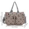 Bowknot Print Women's Shoulder Bag Large Capacity Commuting Handbag Underarm Tote Bag  School