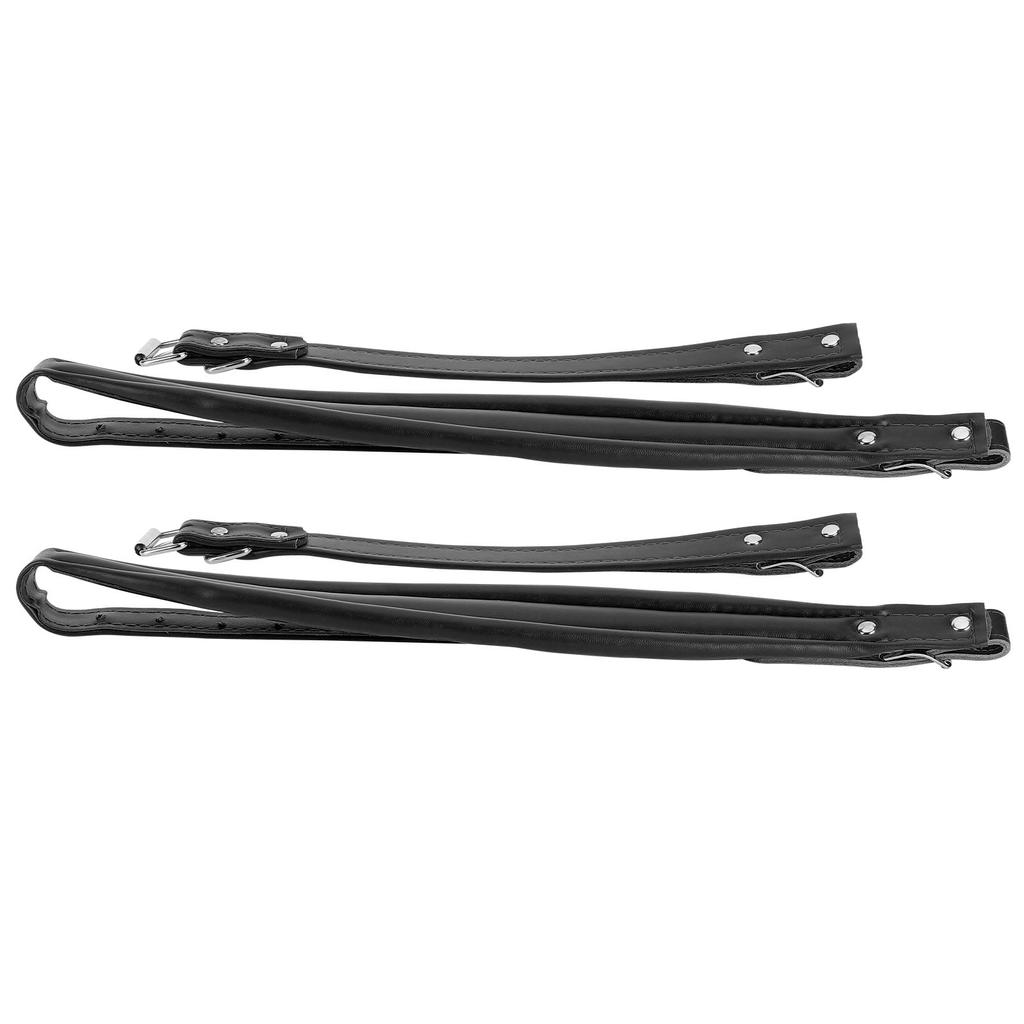 2Pcs Accordion Strap Shoulder Set Kit Adjuatbale PU Leather Accessory for 16?120 BassBlack