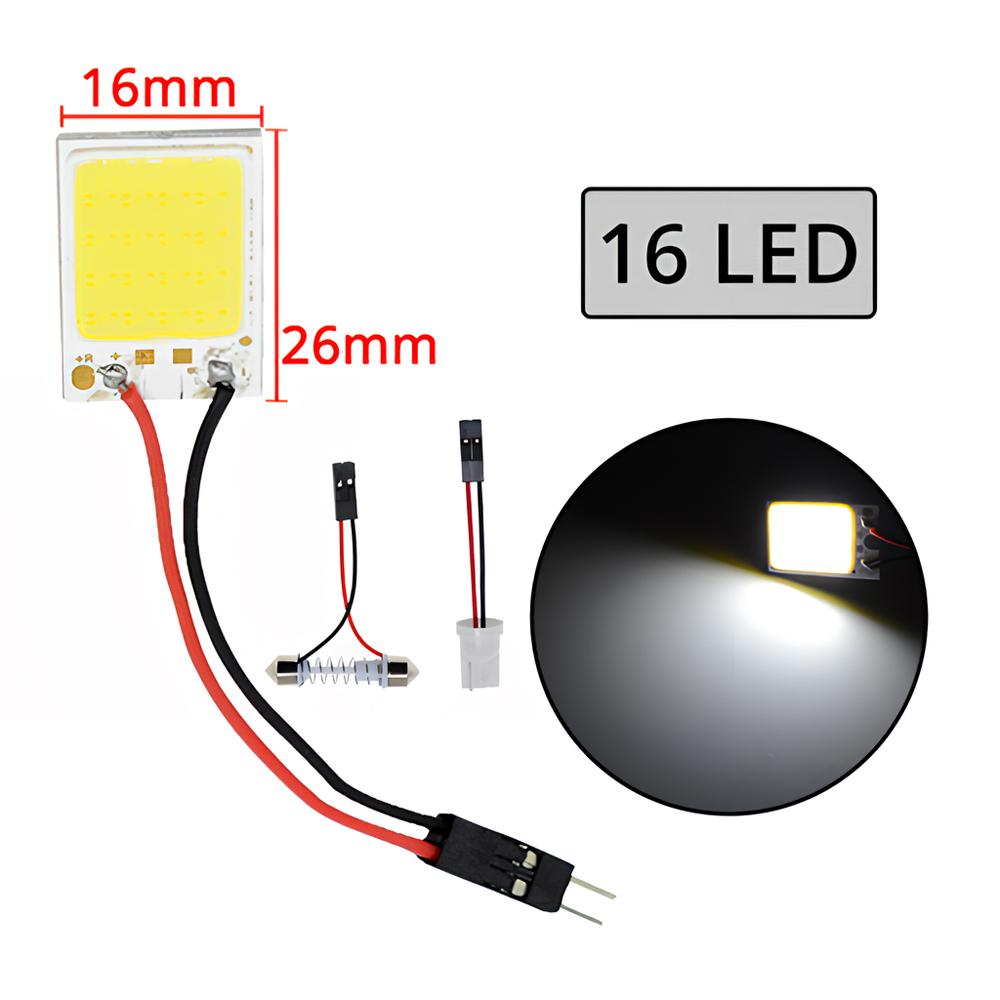 2/4/8/10pcs T10 C5W COB 16/24/36/48SMD Dome Festoon Reading Lamps Car Led Parking Bulb Auto Interior Panel License Plate Light