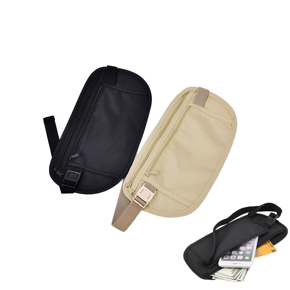 Borsa da viaggio da 1 pezzo Borsa di sicurezza per soldi Borsa per biglietti con cintura in vita