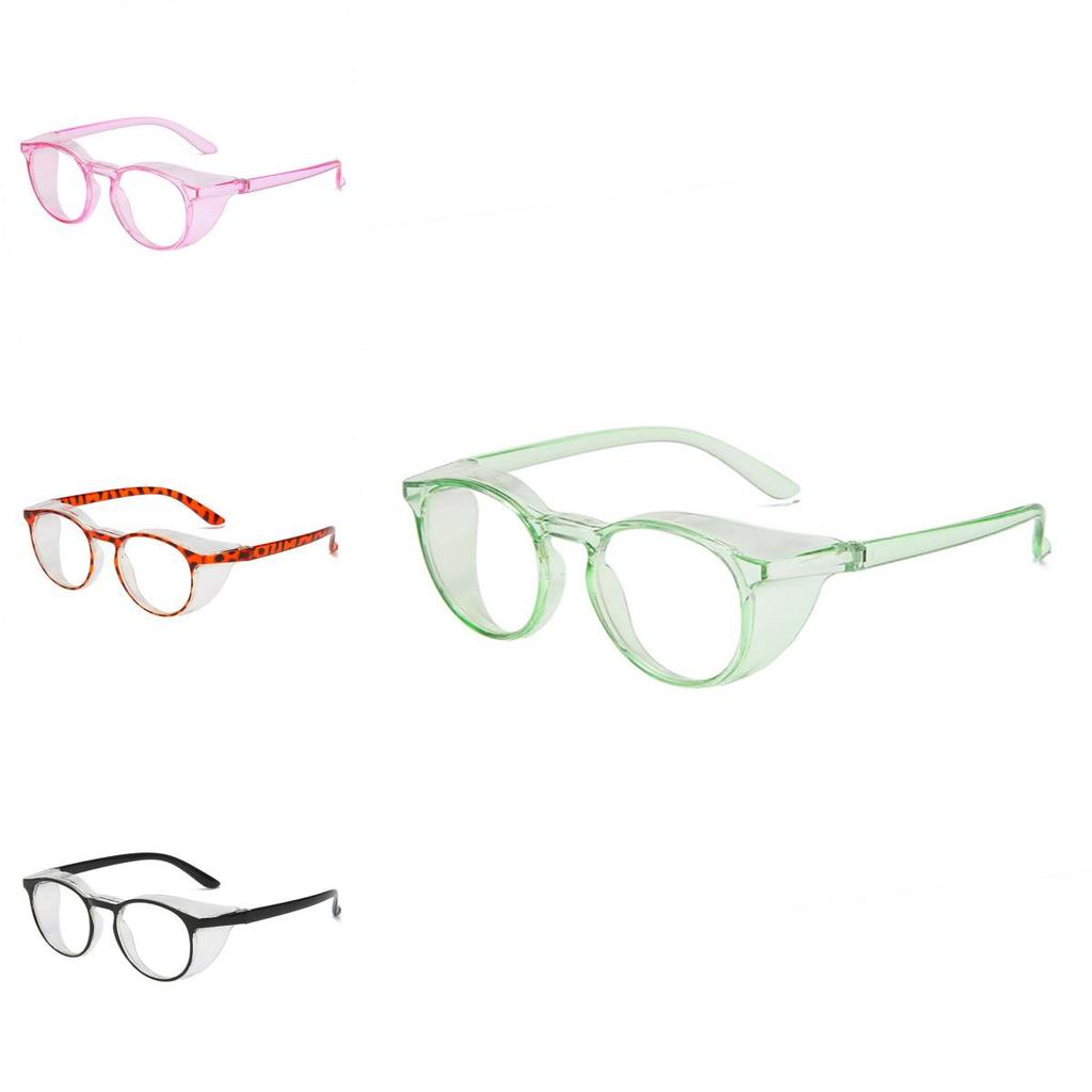 Retro Circular Anti-blue Light Eyeglasses Wind And Sandproof Pc Frame Clear Lenses Unisex Sunnies