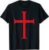 Mens Knights Templar Cross Crusader TShirt Soldier of Christ TShirt Short Sleeve Casual Cotton ONeck Summer TShirts