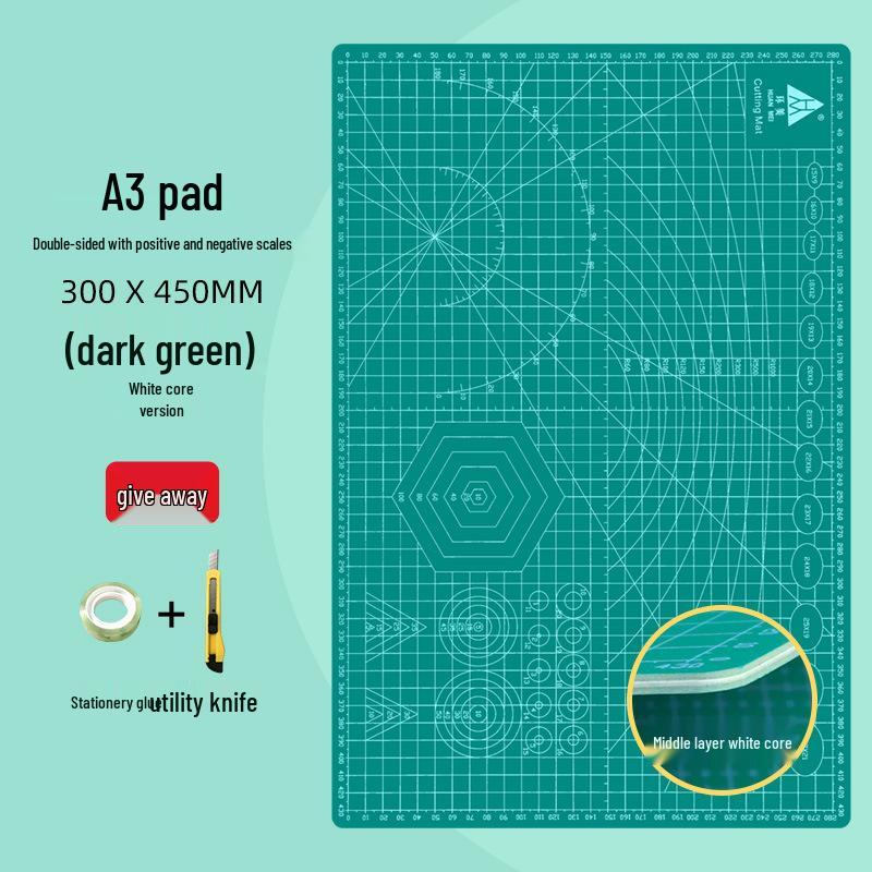 Huamei Handmade Cutting & Engraving Board Mat for Desktop & Student Use