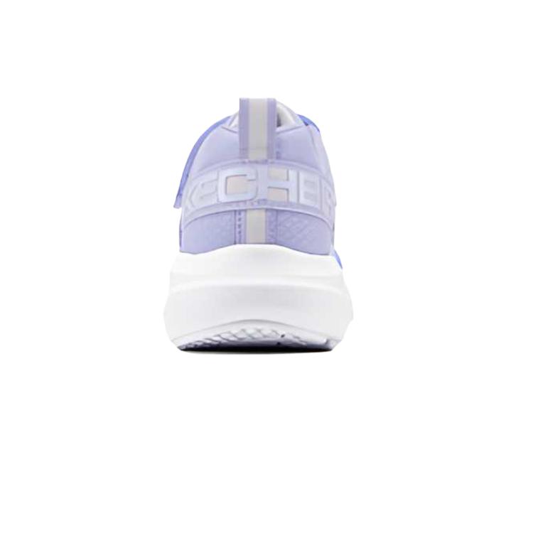 Skechers Girls Synthetic Leather Mesh Fashion Comfortable Versatile Casual Anti-Kick Rebound Breathable Low-Top Training Shoes 303971L-LAV