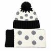 Windproof Toddler Winter Hat Scarf Set Breathable Baby Knitted Hat Scarf Set  Ages 2-6