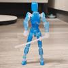 1Pc Action Figure Titan Multi-Jointed Movable Shapeshift Robot T13 Action Mannequin Character and Dog Figure Toys Gifts for Kids